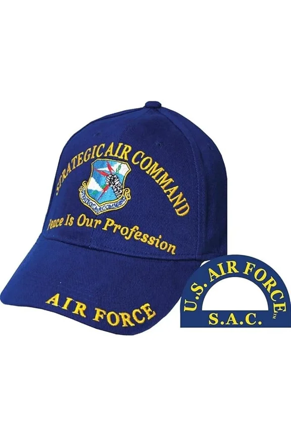 USAF STRATEGIC AIR COMMAND Direct Embroidered Hat - Blue