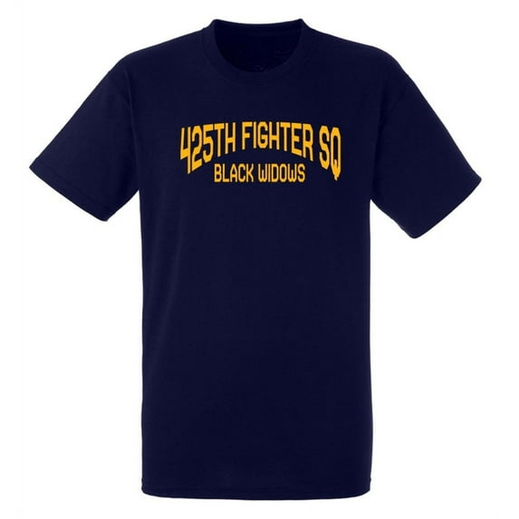 USAF US Air Force 425th Fighter Squadron Black Widows Short Sleeve Tee Shirt
