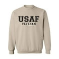 thumbnail image 1 of USAF Veteran Black logo Military Style Physical Training Crewneck Sweatshirt, 1 of 3