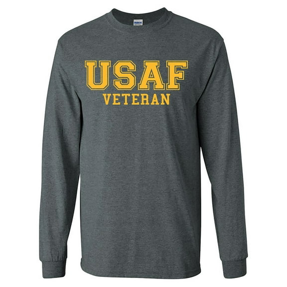 USAF Veteran GOLD Logo Long Sleeve T-Shirt
