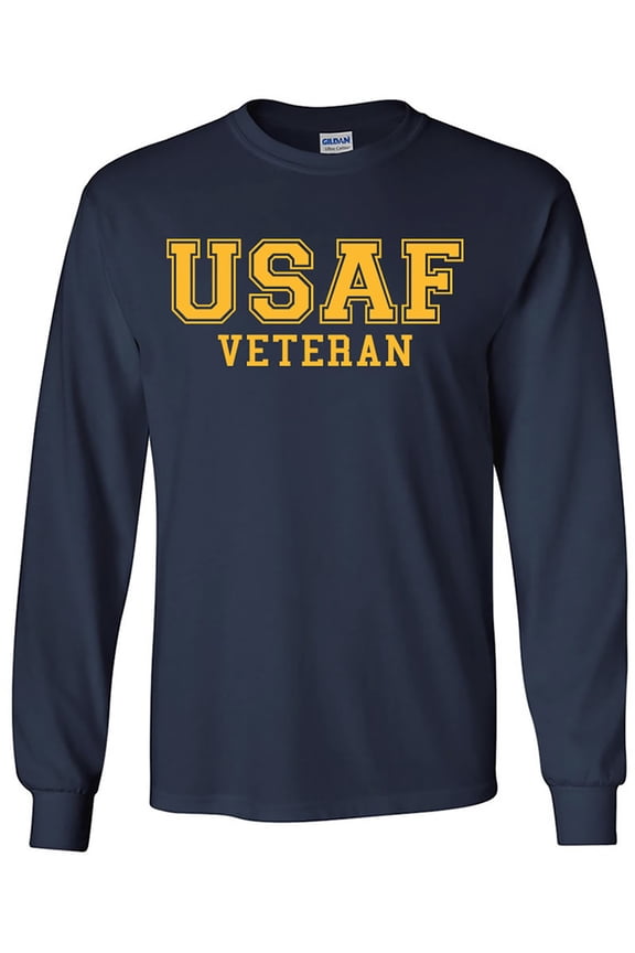 USAF Veteran GOLD Logo Long Sleeve T-Shirt