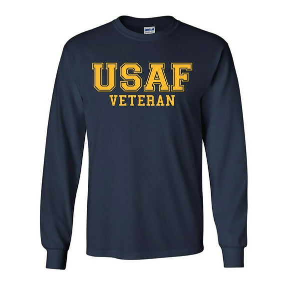 USAF Veteran GOLD Logo Long Sleeve T-Shirt