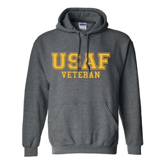 USAF Veteran GOLD logo Hooded Sweatshirt