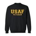 thumbnail image 1 of USAF Veteran Gold logo Military Style Physical Training Crewneck Sweatshirt, 1 of 3