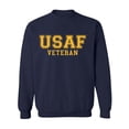 thumbnail image 1 of USAF Veteran Gold logo Military Style Physical Training Crewneck Sweatshirt, 1 of 3