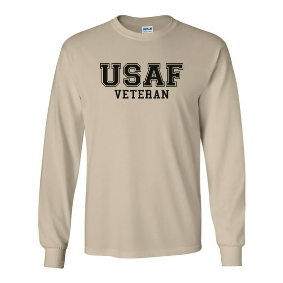 USAF Veteran Long Sleeve T-Shirt in Sand