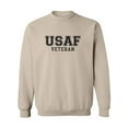 thumbnail image 1 of USAF Veteran Military Style Crewneck Sweatshirt in Sand, 1 of 3