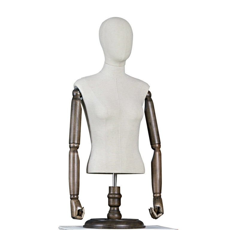 half body female mannequin stand,female half