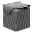 thumbnail image 1 of USANOOKS Microfiber Cleaning Cloth Grey - 12 Pcs (12.5"x12.5") - High Performance - 1200 Washes, Ultra Absorbent Microfiber Towel Weave Grime & Liquid for Streak-Free Mirror Shine - Car Washing Cloth, 1 of 7