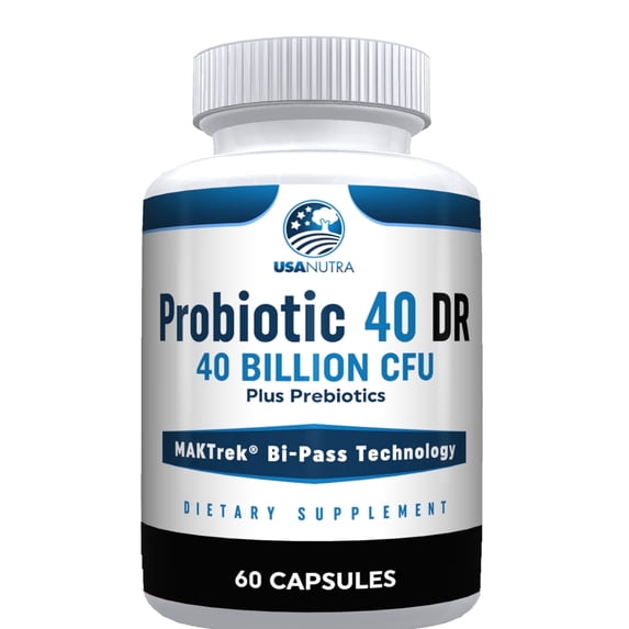 USANUTRA Probiotic for Women, 40 Billion CFU, 60 Capsules