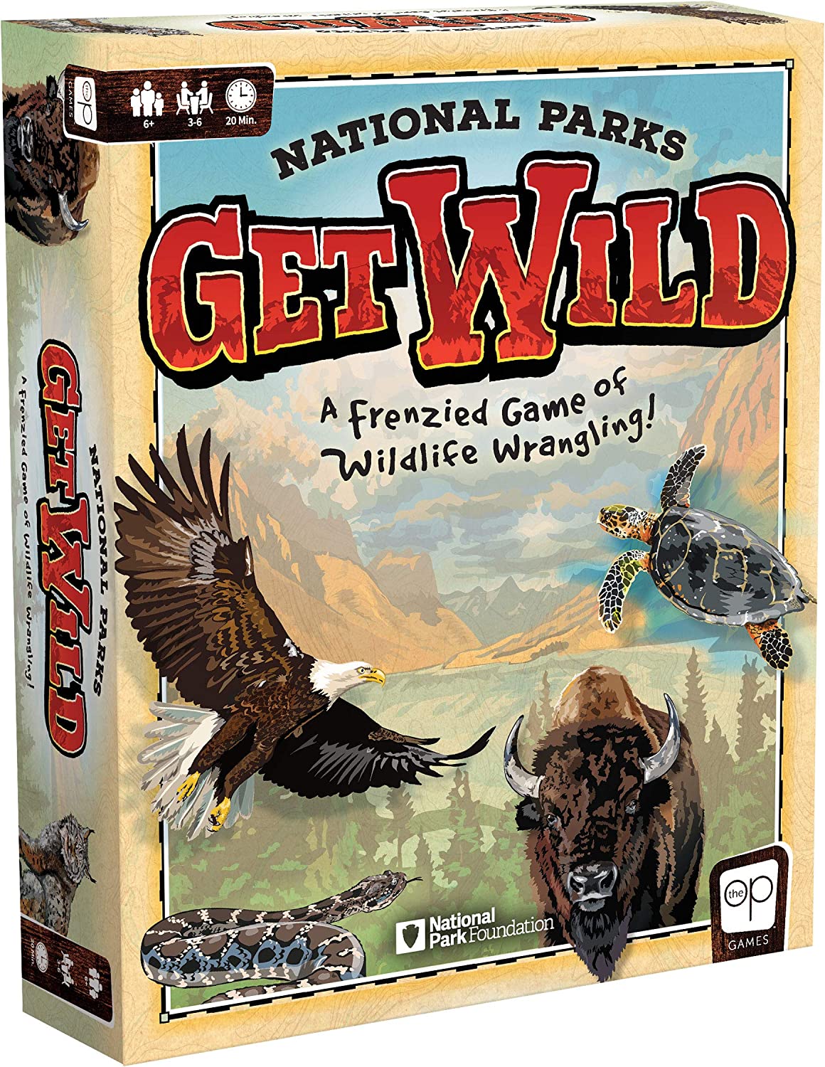 USAOPOLY National Parks Get Wild QuickRolling Dice Game Featuring