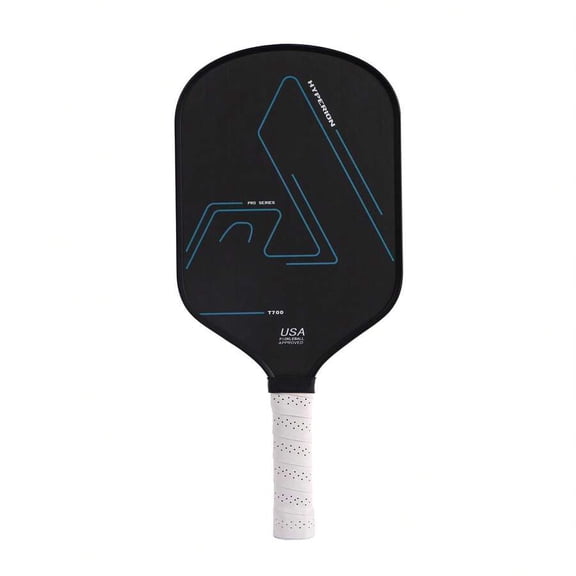 USAPA Approved Black T700 Carbon Fiber 16mm Polypropylene Honeycomb Core Rough Surface Pickleball Paddle