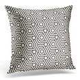 thumbnail image 1 of USART Black Abstract Lattice Pattern Modern Stylish with Monochrome Trellis Geometric Grid Simple Design White Pillow Case Pillow Cover 20x20 inch, 1 of 1