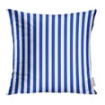 thumbnail image 1 of USART Black Horizontal Yves Klein Blue White Vertical Stripes Pattern Orange Abstract Pillow Case Pillow Cover 20x20 inch Throw Pillow Covers, 1 of 1
