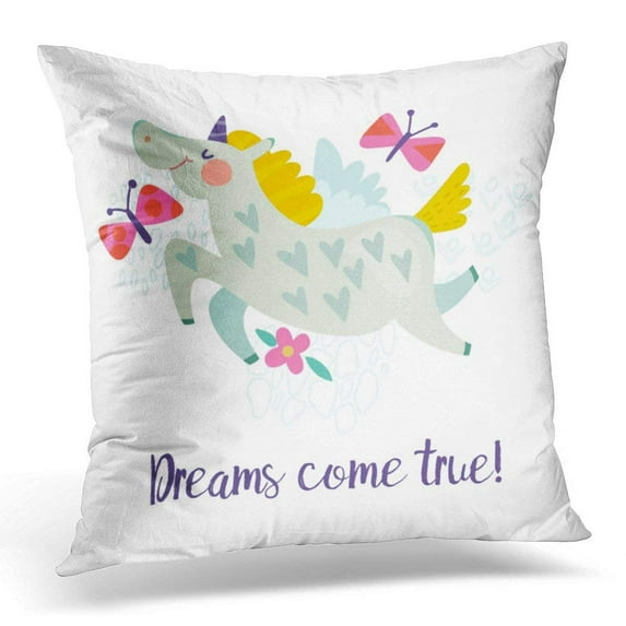 USART Colorful Dream of Bright and Pink Sweet Throw Pillow Case Pillow Cover Sofa Home Decor 16x16 Inches