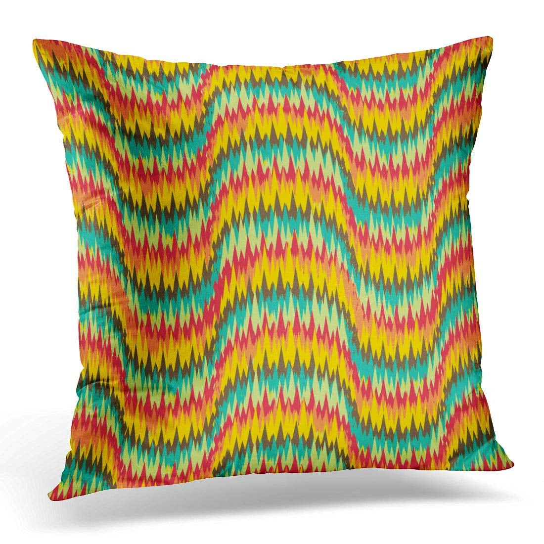 USART Down Ikat Wave Pattern Tribal Pillow Case Pillow Cover 20x20 inch