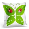 thumbnail image 1 of USART Green Bug Butterfly White Lady Pillows case 20x20 Inches Home Decor Sofa Cushion Cover, 1 of 1
