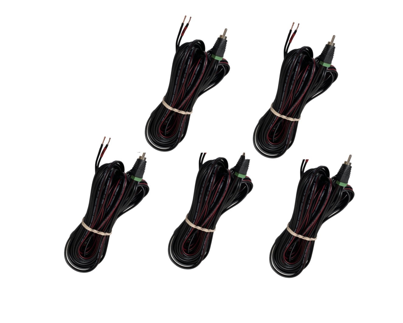 USAV Set of 5 Speaker Cable for B O S E Lifestyle Acoustimass System - RCA to Bare Wire