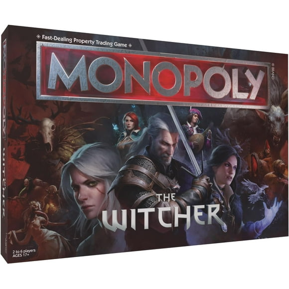 USAopoly MONOPOLY: The Witcher Edition Board Game, 2-6 Players, Ages 17+