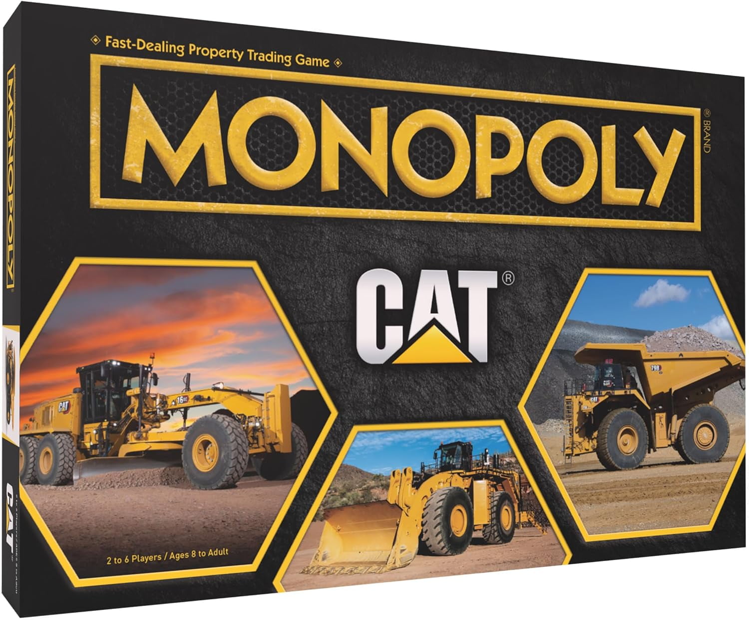 USAopoly Monopoly CAT Caterpillar Classic Board Game, Cardboard