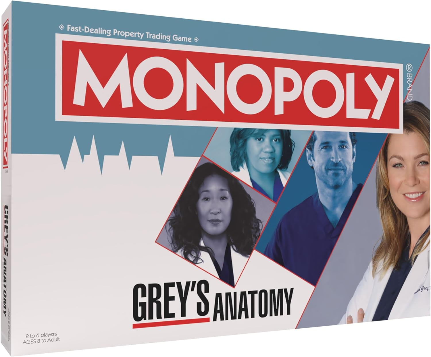 USAopoly Monopoly Grey's Anatomy Miranda Bailey Board Games, Gray