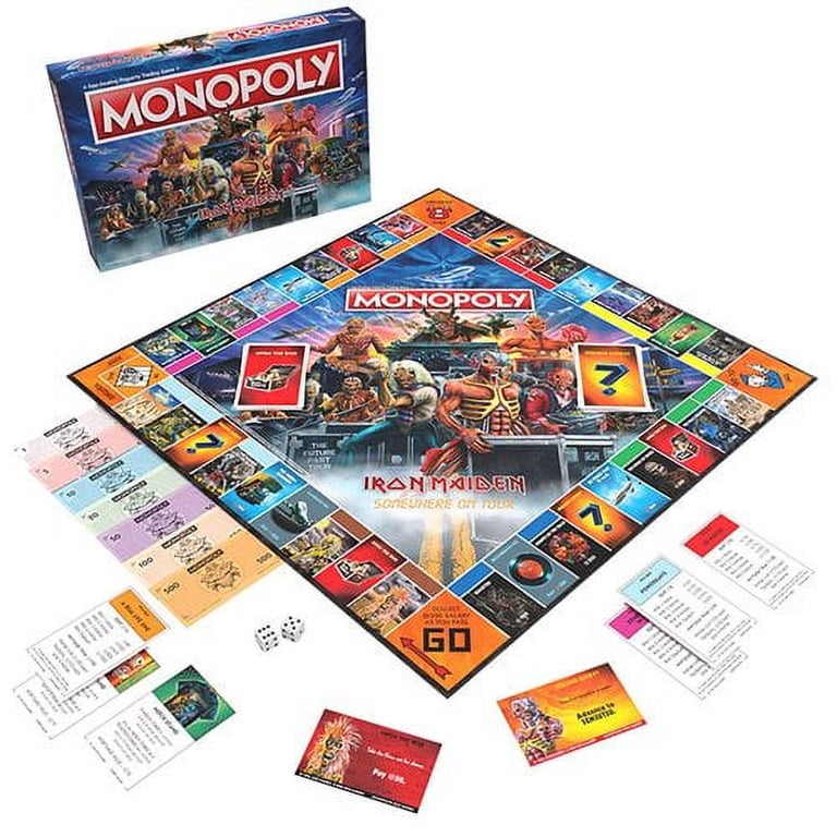 Monopoly Iron Maiden Edition - Officially Licensed Board Game With Custom Metal Tokens