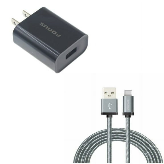USB 18W Quick Home Charger w Charger Cord Type-C 6ft USB Cable M8G for Samsung Galaxy S8 Plus, Tab Active Pro S3 9.7 S6 10.5 S5e 10.5 S4 10.5 A 10.1 (2019) S9 Plus S10e S10 Plus 5G Note 9 8 10