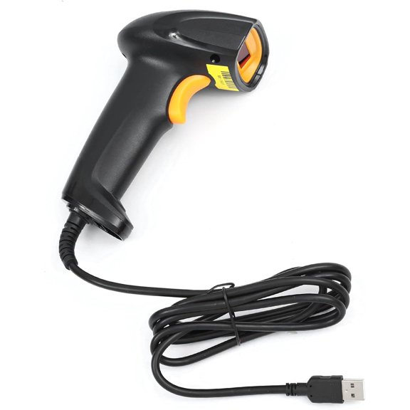 USB 1D Barcode Scanner, Handheld Wired CCD Barcode Reader, Used for POS System Sensing, Stores, Supermarkets, Warehouses, Libraries, Supports Windows/Mac/Linux System Barcode Scanner