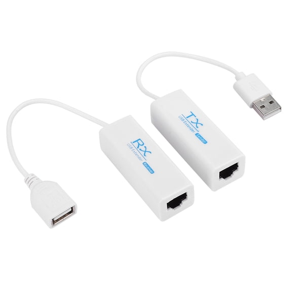 USB 2.0 200M Extender - RJ45 Ethernet Extension Cable for Network Cable Adapter