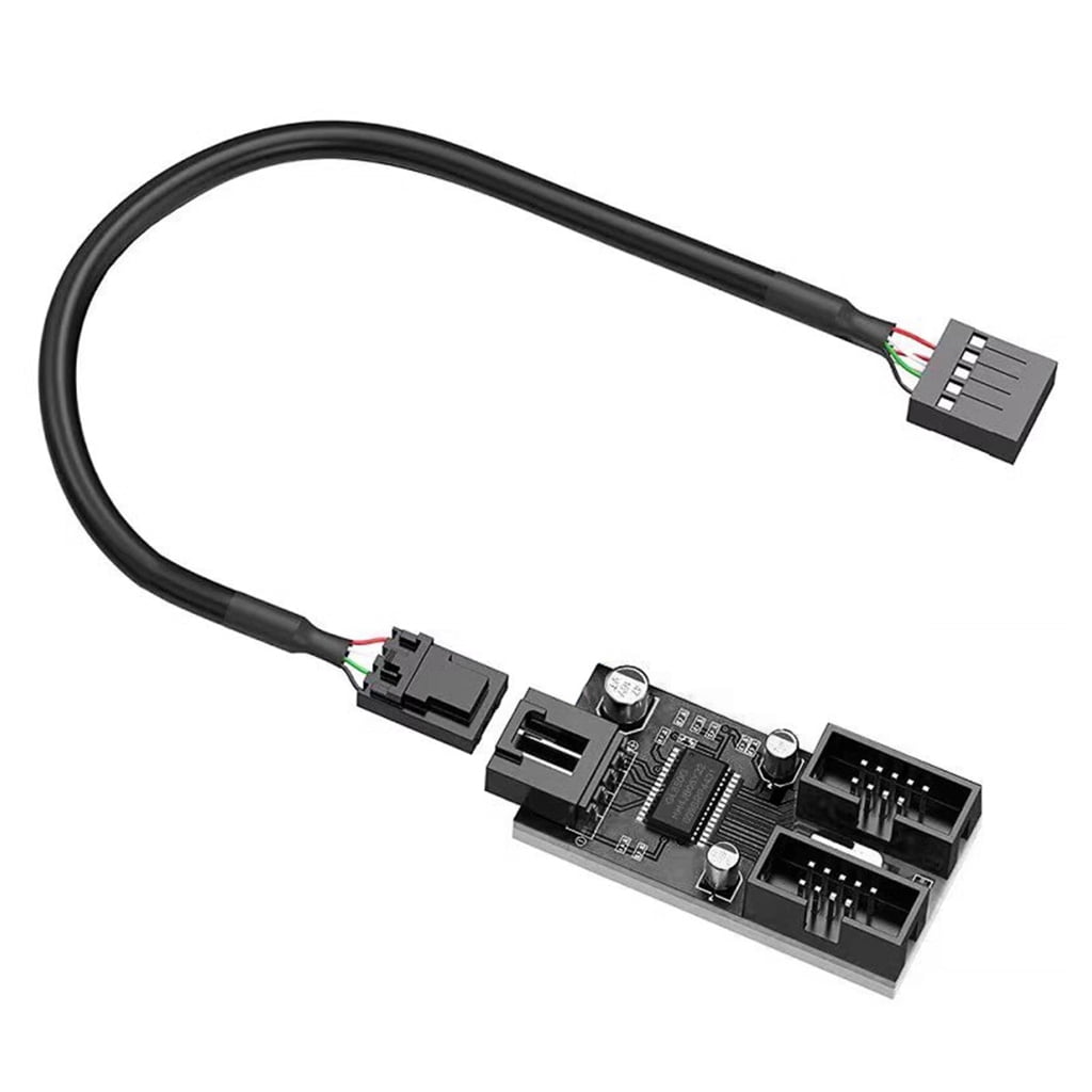 USB 2 0 9Pin Header Male To 4 Female Extension Splitter Adapter For usb-2-0-9pin-header-male-to-4-female-extension-splitter-adapter-for
