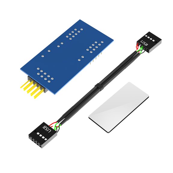 USB 2.0 9Pin Y Splitter 9pin USB Header Male 1 to 2 Female Extension for PC Internal Connection and Device Integration