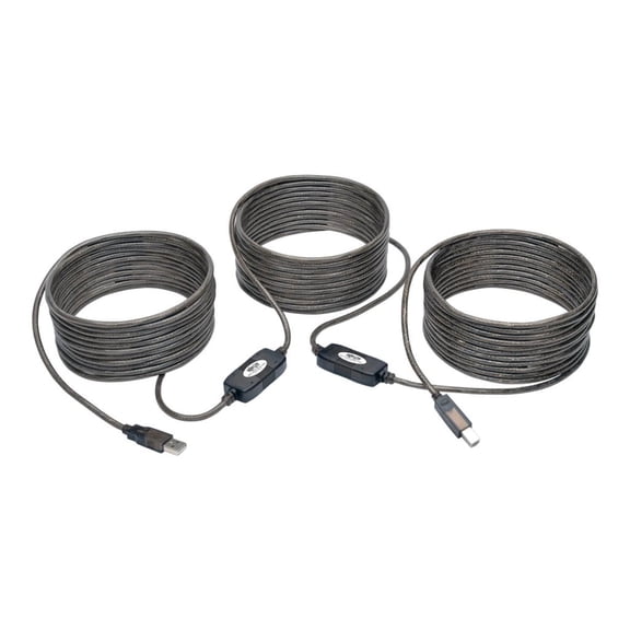 USB 2.0 A/B Active Repeater Cable (M/M), 50 ft.