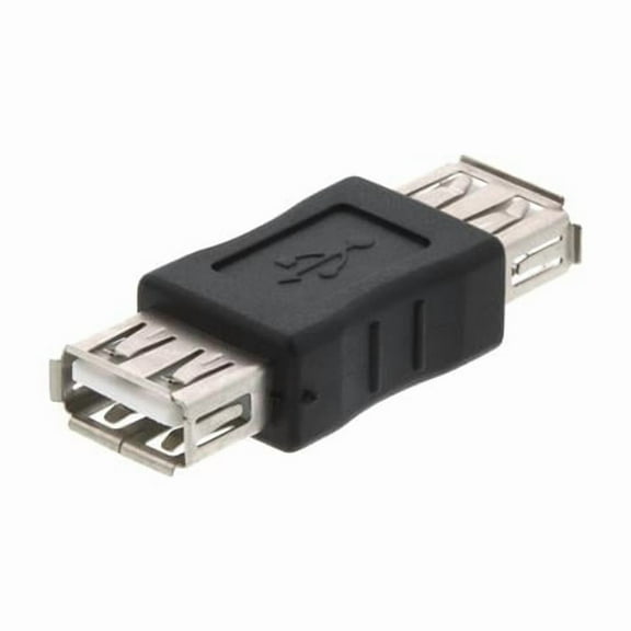 USB 2.0 A Female to A Female Adapter, Black