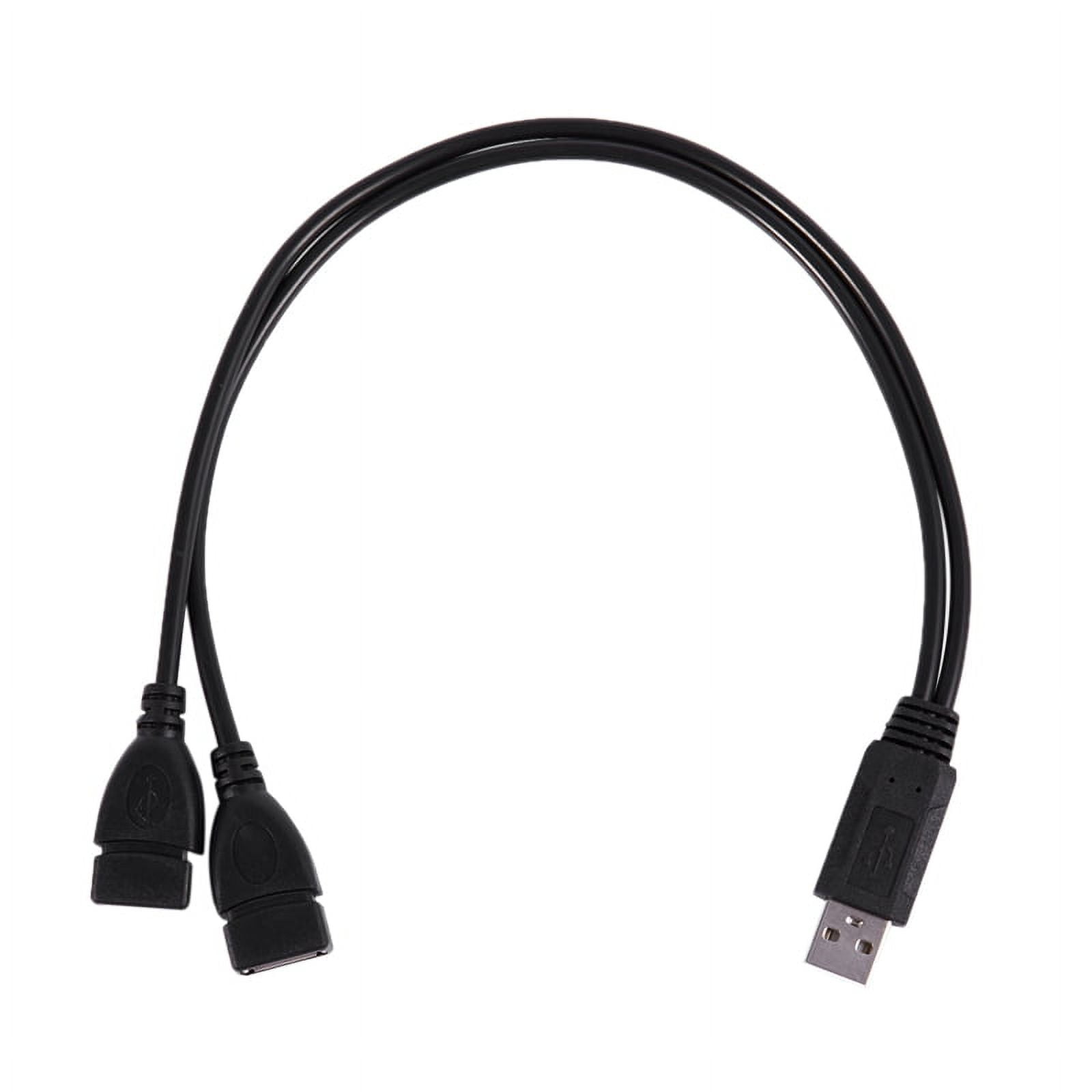 Y Splitter Hub Stromkabel USB 2.0 A Stecker Auf 2 Dual USB Buchse