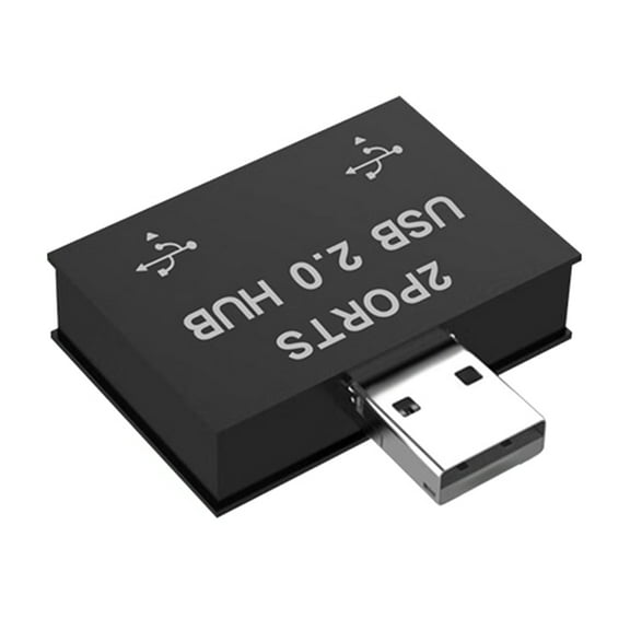 USB 2.0 A Male To 2 Female Splitter Power Cord Adapter For Keyboard And More Devices