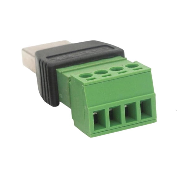 USB 2.0 A Male To Screw Terminals Block Adapter Connectors For Charging Data Transfer DIY Installation for Technicians