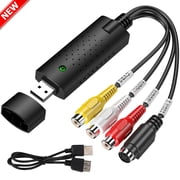 USB 2.0 Audio/Video Converter - Digitize and Edit Video from Any Analog Source Including VCR, VHS, DVD