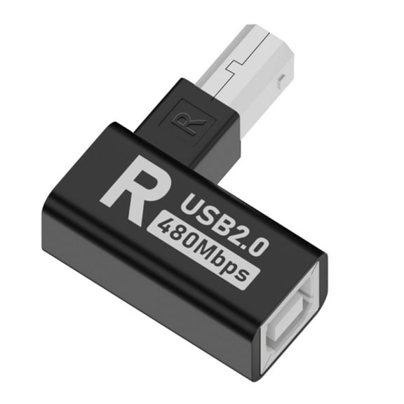 USB 2.0 B Type Adapter Male To Female Extension For Printer And Scanner Connectivities High Speed Data Transfer