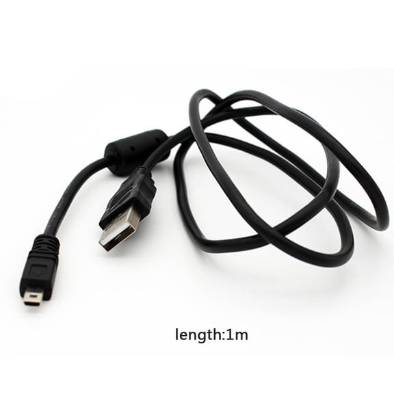 USB 2.0 Camera Data Cable for Nikon Coolpix, 6ft Mini 8 Pin Cord for Fuji Olympus Pentax Panasonic
