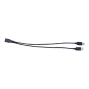 USB 2.0 Extender Cable USB 2.0 Female to Male Extra Power Data Y Splitter Charger Extension Cable37cm/14.57inch