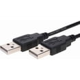 thumbnail image 1 of 10 Pack USB 2.0 A Male to A Male Cable 15ft High Speed Data Transfer Cord Black Cables Direct Online, 1 of 5