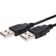 USB 2.0 A Male to A Male Cable 3ft High Speed Data Transfer Cord Black Cables Direct Online