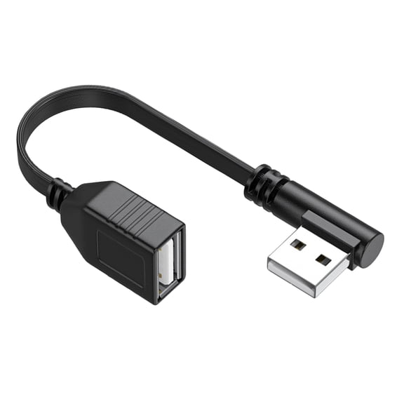 USB 2.0 Extension Cord Right Angled USB 2.0 Male To Female Extender Data Transfer USB2.0 Extension Cable Replacement