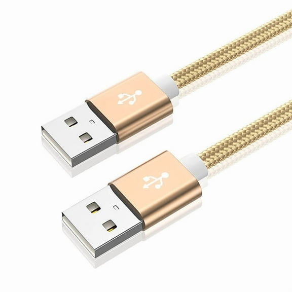 USB 2.0 Fast Charging Cable 480Mbps Transfer Speed USB 2.0 Male to Male for USB Flash Drive Reader Hard Drive Laptops