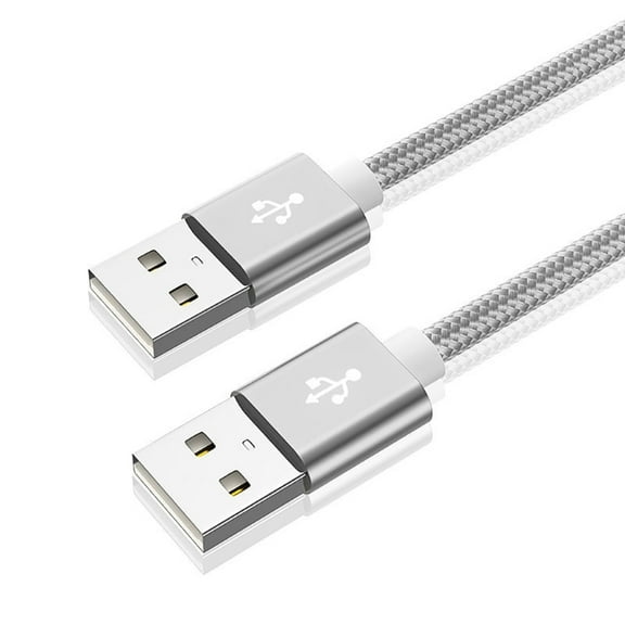 USB 2.0 Fast Charging Cable 480Mbps Transfer Speed USB 2.0 Male to Male for USB Flash Drive Reader Hard Drive Laptops