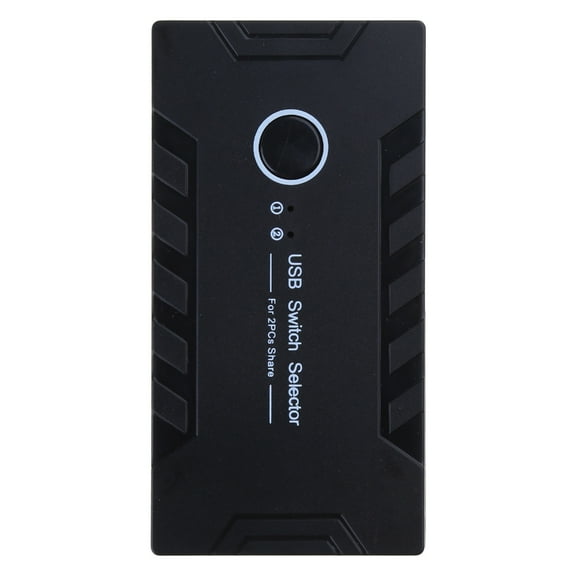 USB 2.0 Hub 2 in 4 Out KVM Docking Station Printer Sharing Device Monitor Adapter Converter with 2 Cables