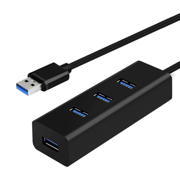 USB 2.0 Hub, 4 Ports, Ultra-Thin, Plug and Play, for Laptop PC, High Speed Data Transfer