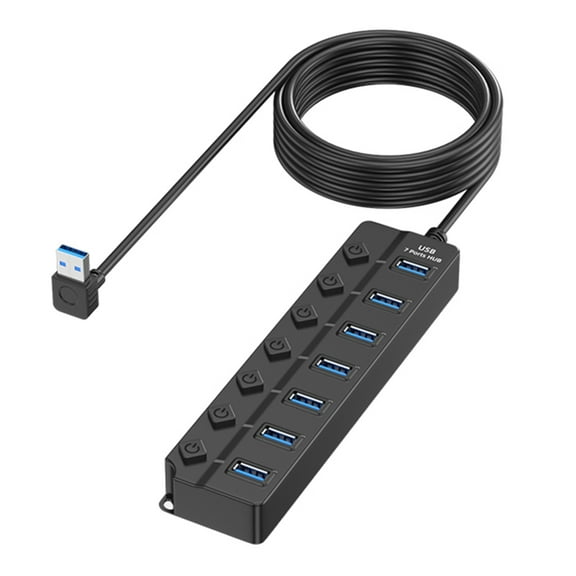 USB 2.0 Hub Expandable Port for PC and Laptops Multiple Devices Connection