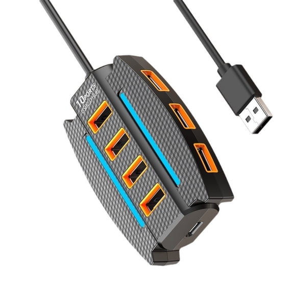 USB 2.0 Hubs USB Docking Station Expansion Dock 10 Port Data Transfer Expander USB Expander USB Extension for Keyboard