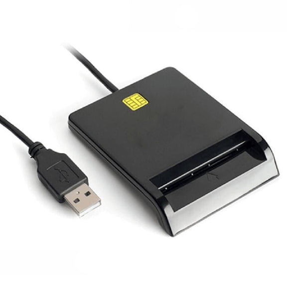 USB 2.0 Intelligent Card Reader Suitable for DNIE CAC IC Identification Bank Card ABS 6.5x8.5cm-